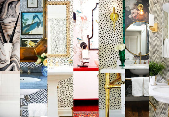 7 Wallpapered Bathrooms We Are Coveting